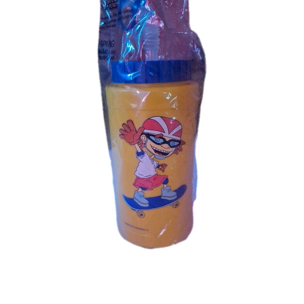 Rugrats-themed plastic water bottle featuring the character Tommy Pickles...
